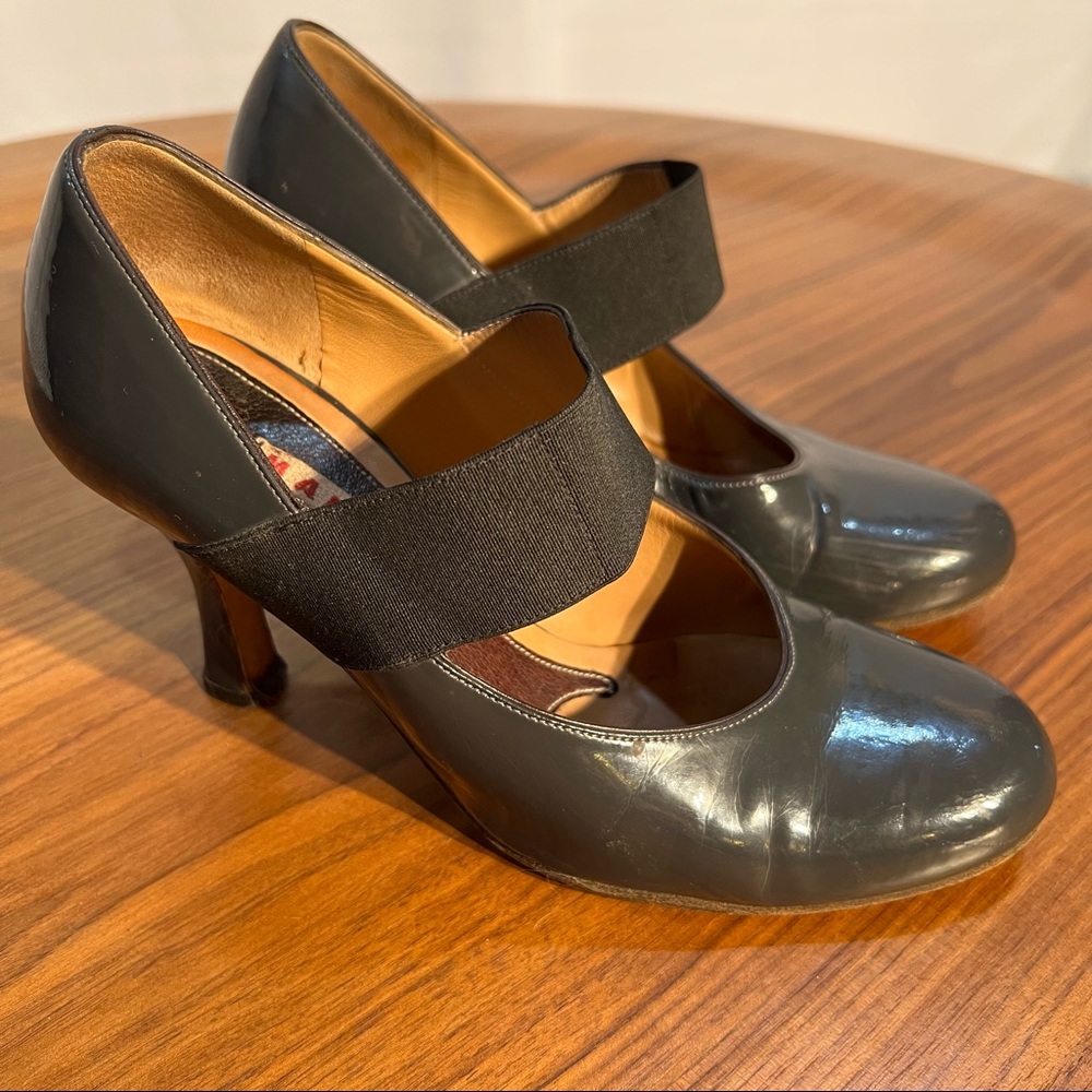 Marni slip on high heel shoe